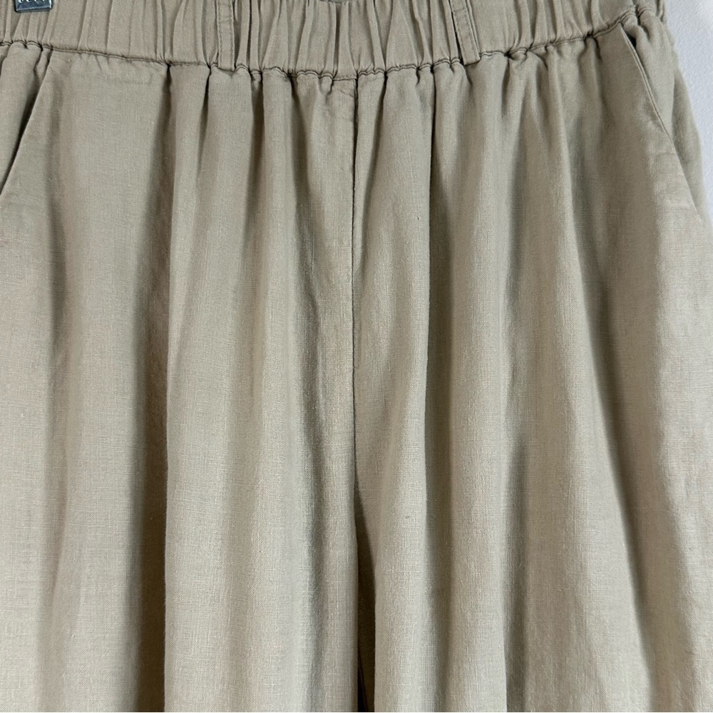 Quince 100% European Linen Cropped Pants Small Flax Elastic Waist - Picture 5 of 12